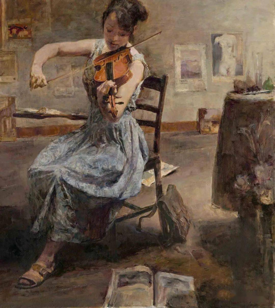 崔小冬油画的古典味附最新创作