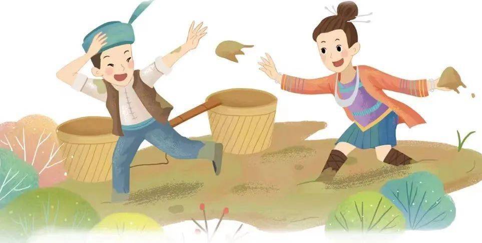 贵州东南部的侗族青年男女每到芒种前后都会举办打泥巴仗节新婚夫妇由