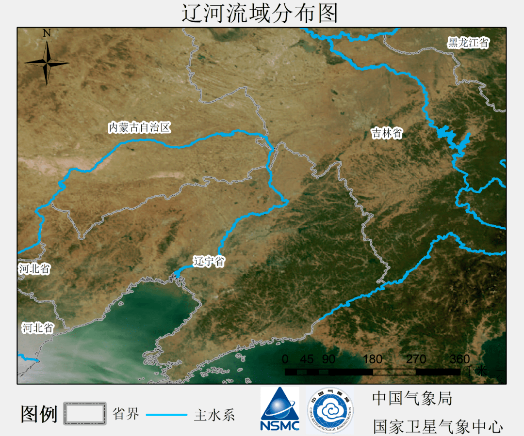 西辽河流域地图图片