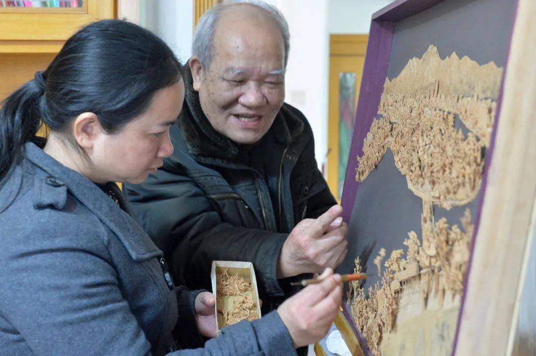 非遗里的闽人智慧 16 缩龙成寸的福州软木画_工艺_张旭阳_作品