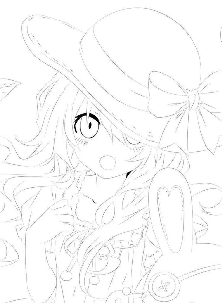 绘画技能分享线稿分享第95期约会大作战