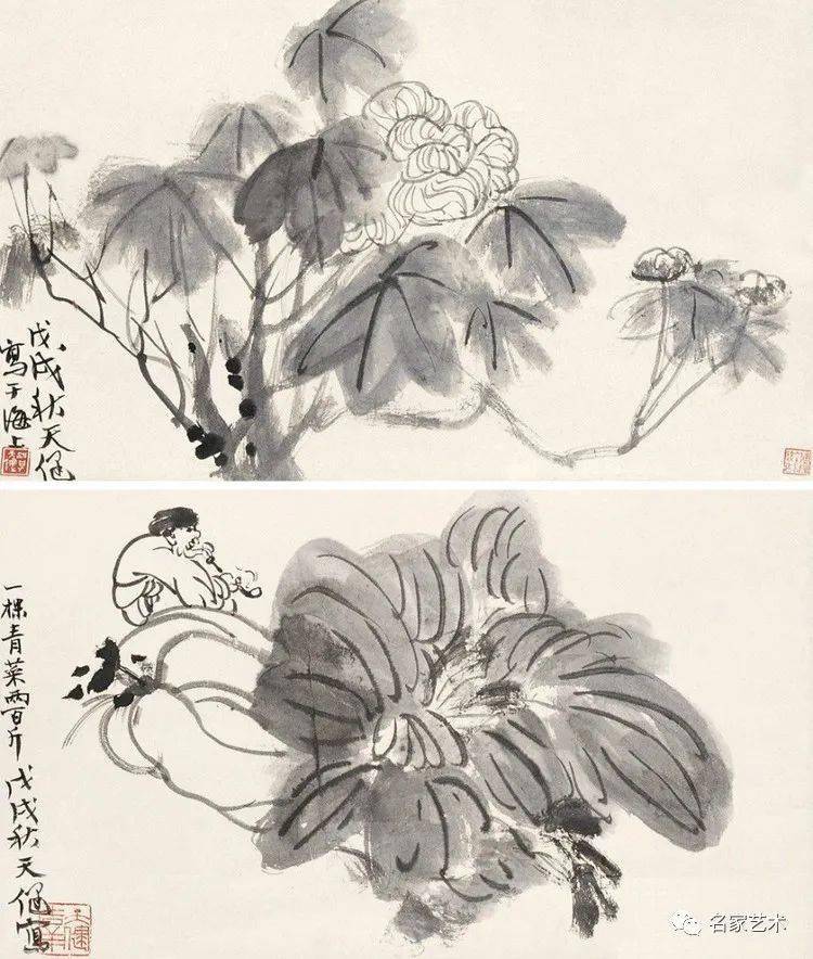 【名品视界】贺天健花鸟作品赏_上海_名家_国画