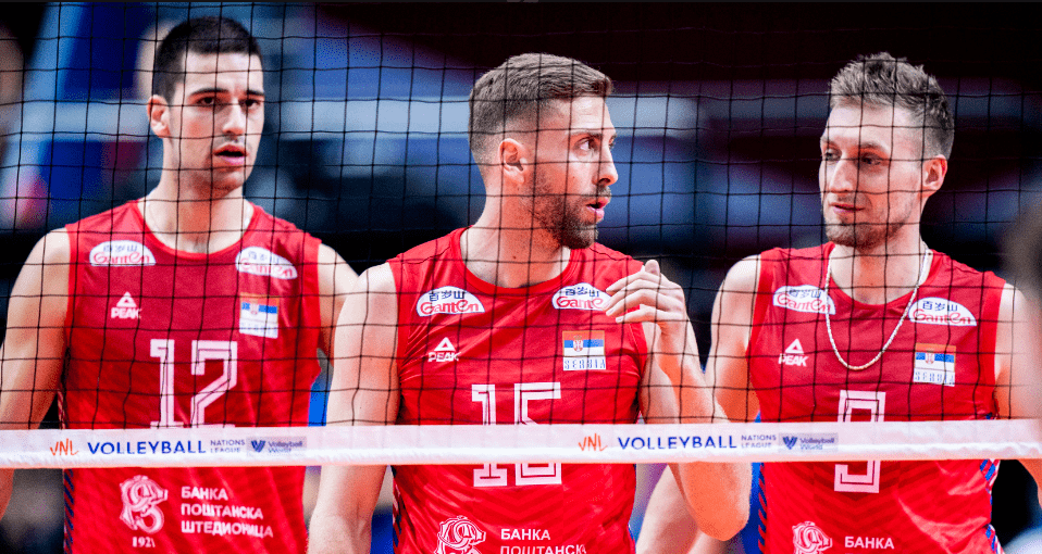 世界男排联赛塞尔维亚男排32击败阿根廷