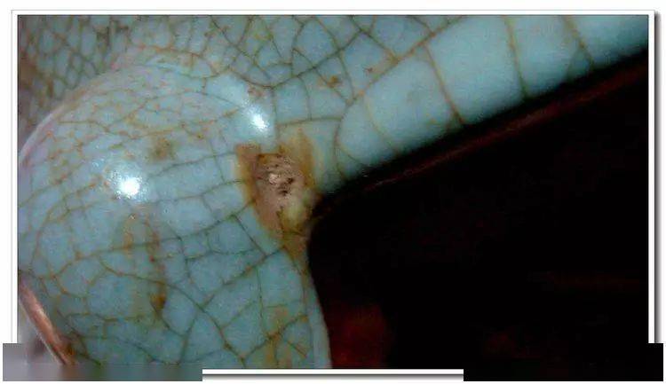 瓷器老化包浆细节图供对比参考