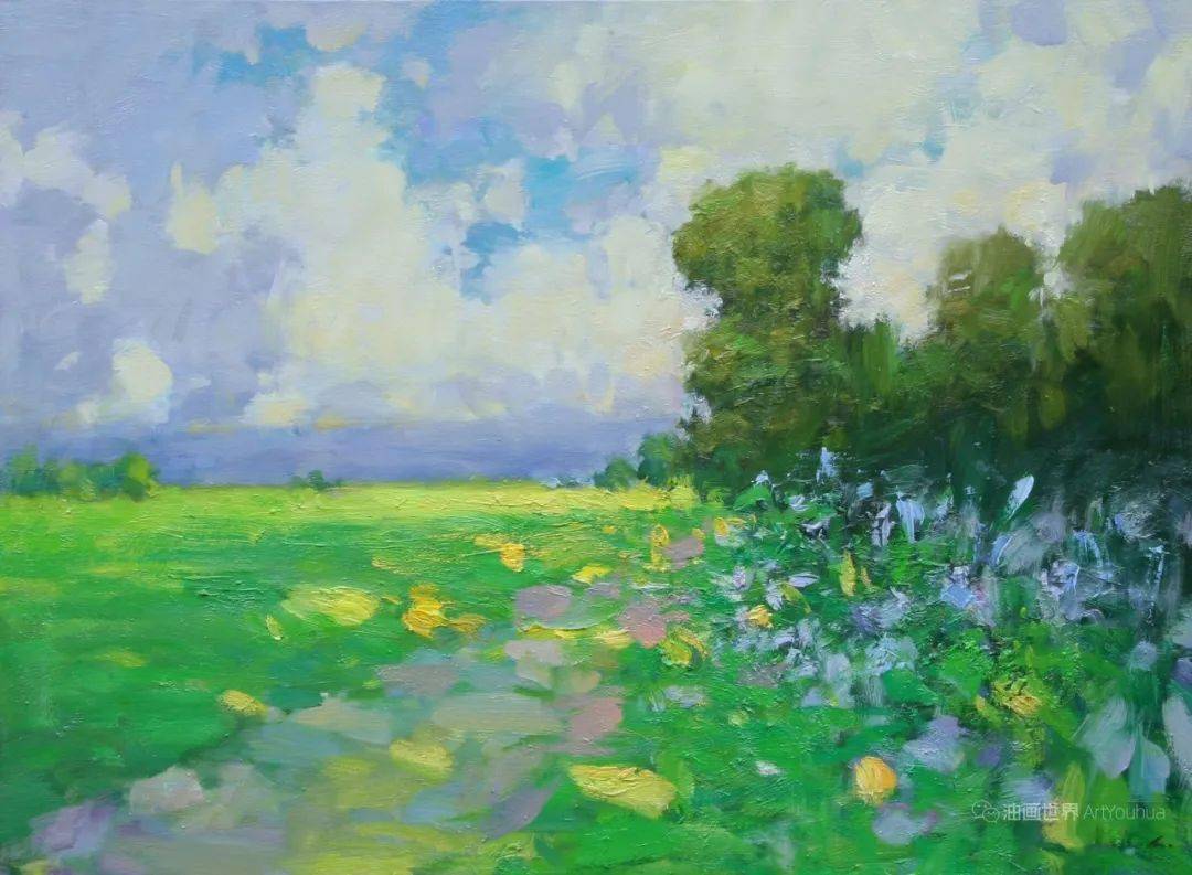 中国著名油画家李宁的油画无论色彩笔触还是光感都很精彩