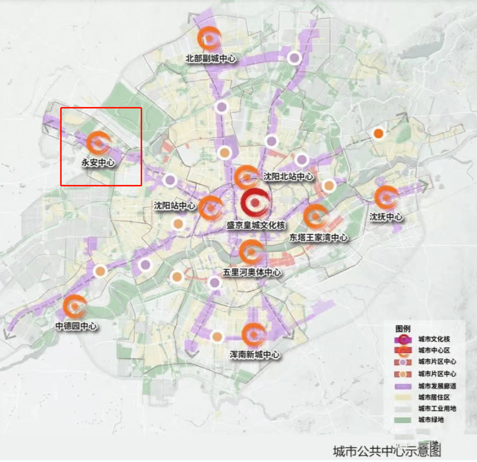 草案,提出了关于一核九心城市公共中心的建设打造,永安中心位列其中