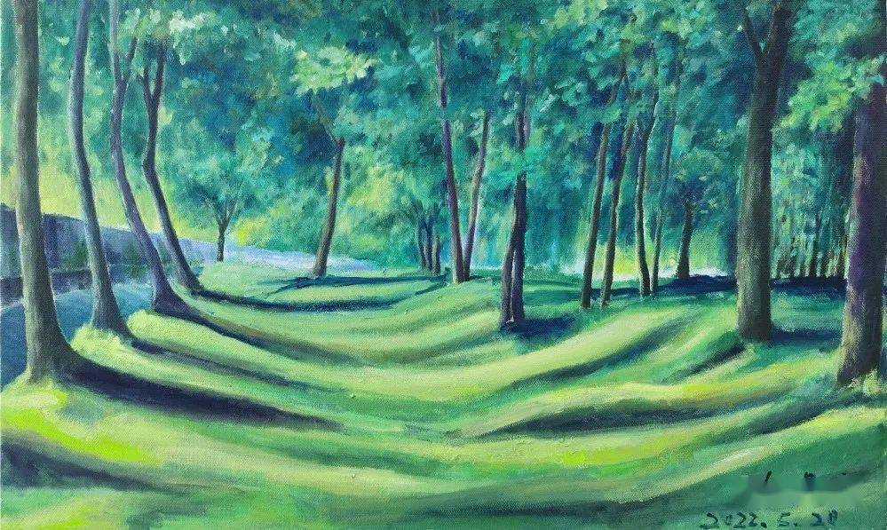 丹青| 透过阳光的树林