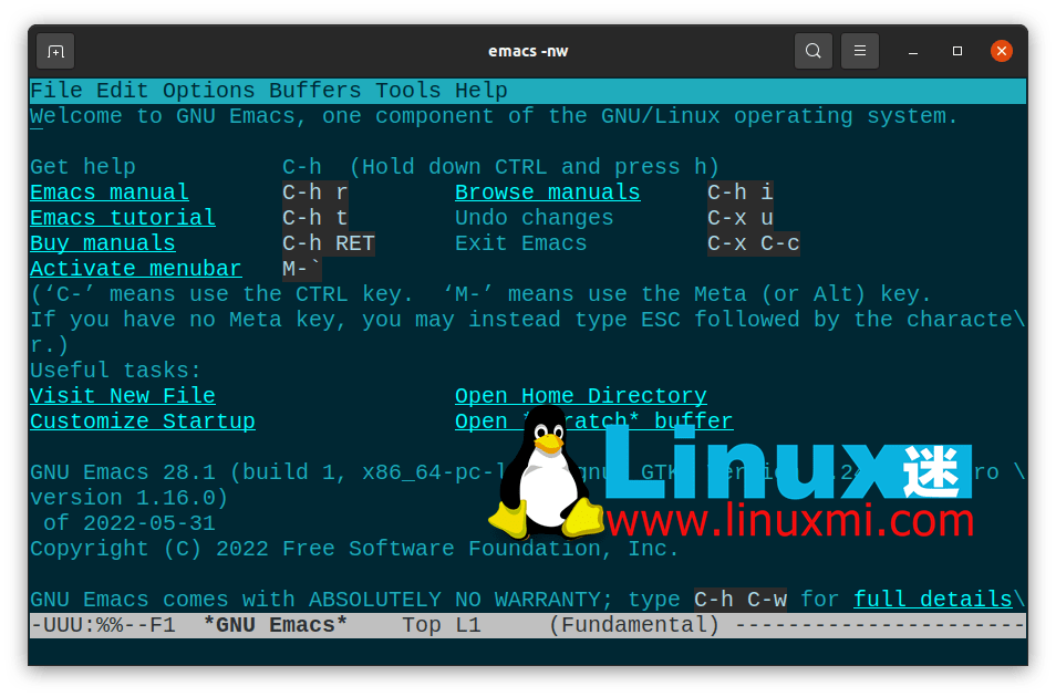 linux上文件编辑器emacs终极指南