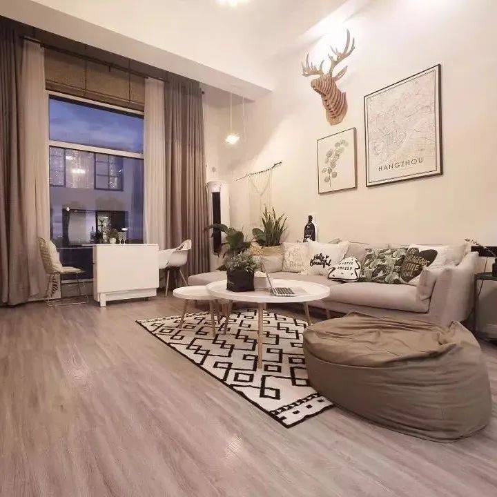 57㎡北欧风loft二居室，小户型也能面面俱到！_收纳_装修_设计