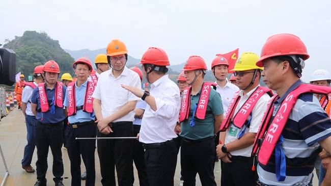 陈岳峰到浙江交工宁上a1标调研指导工作