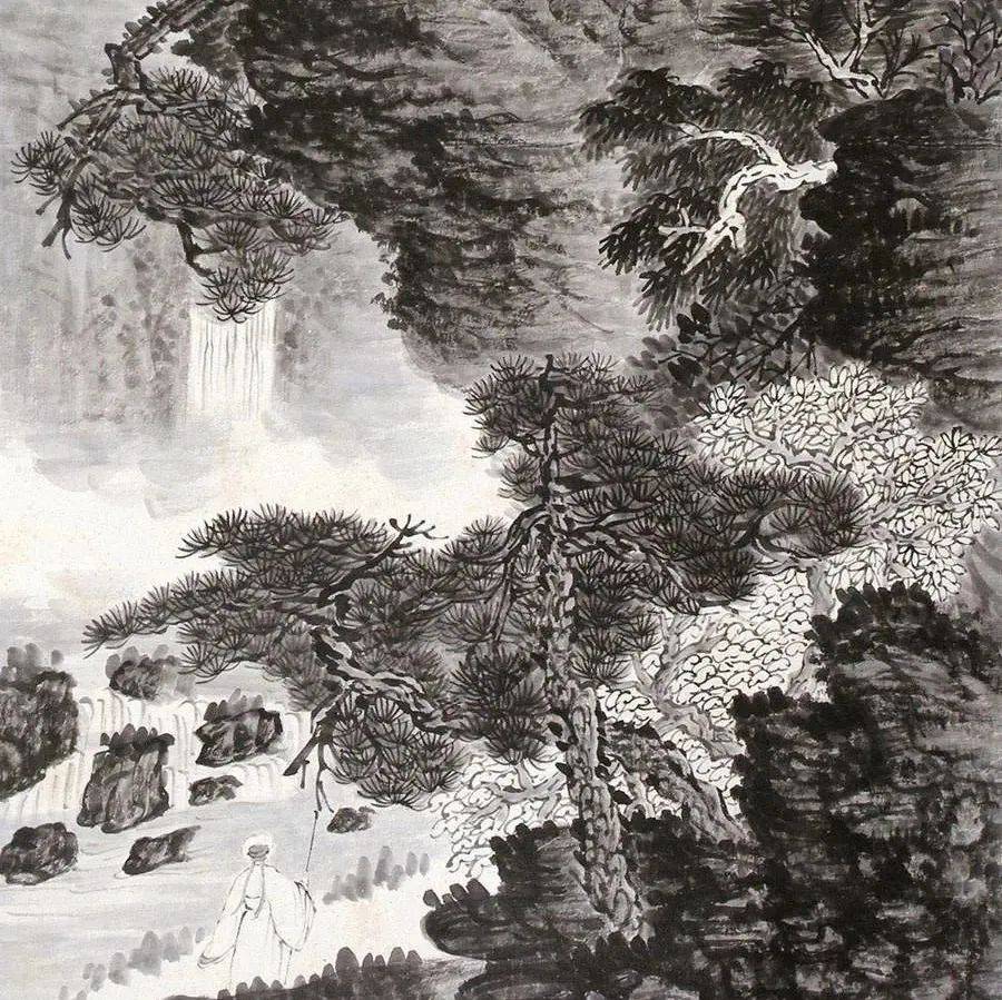 这墨笔山水，真超逸_国画_民国_京津
