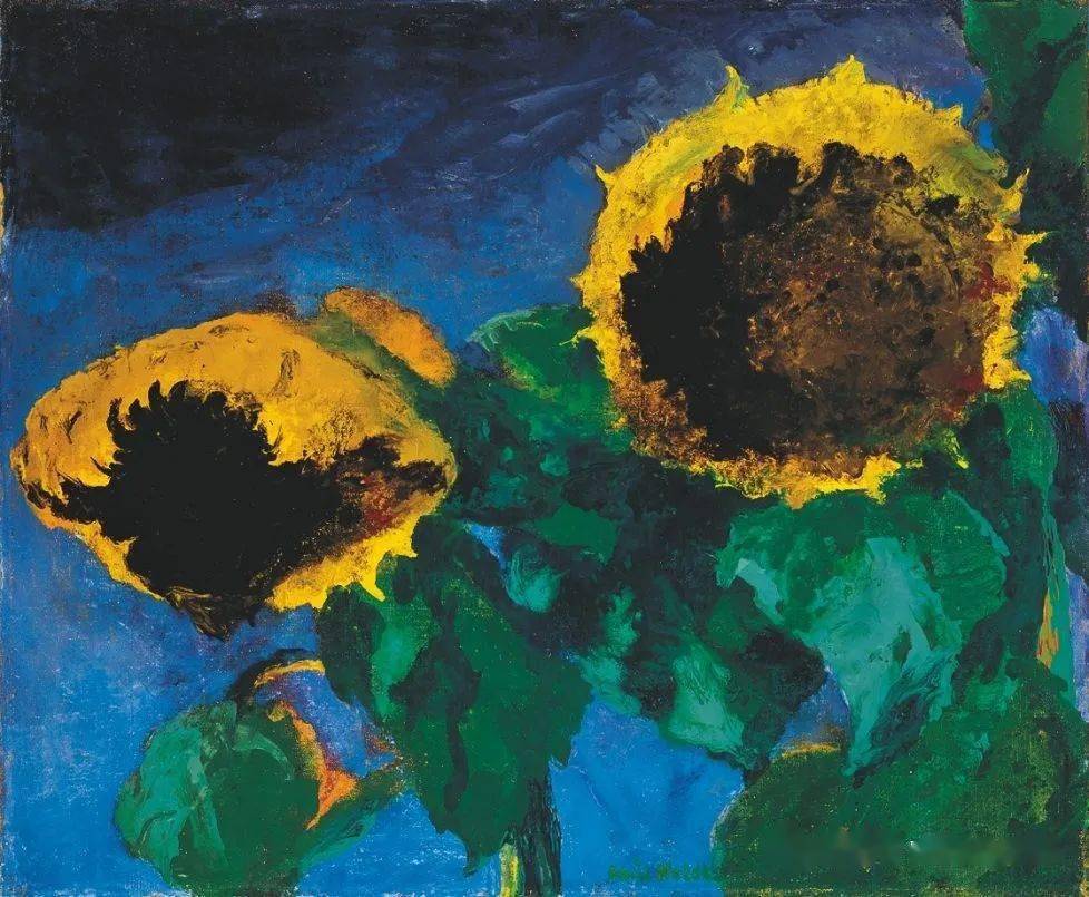 绘画欣赏—emil·nolde_埃米尔·诺尔德_教学_质感