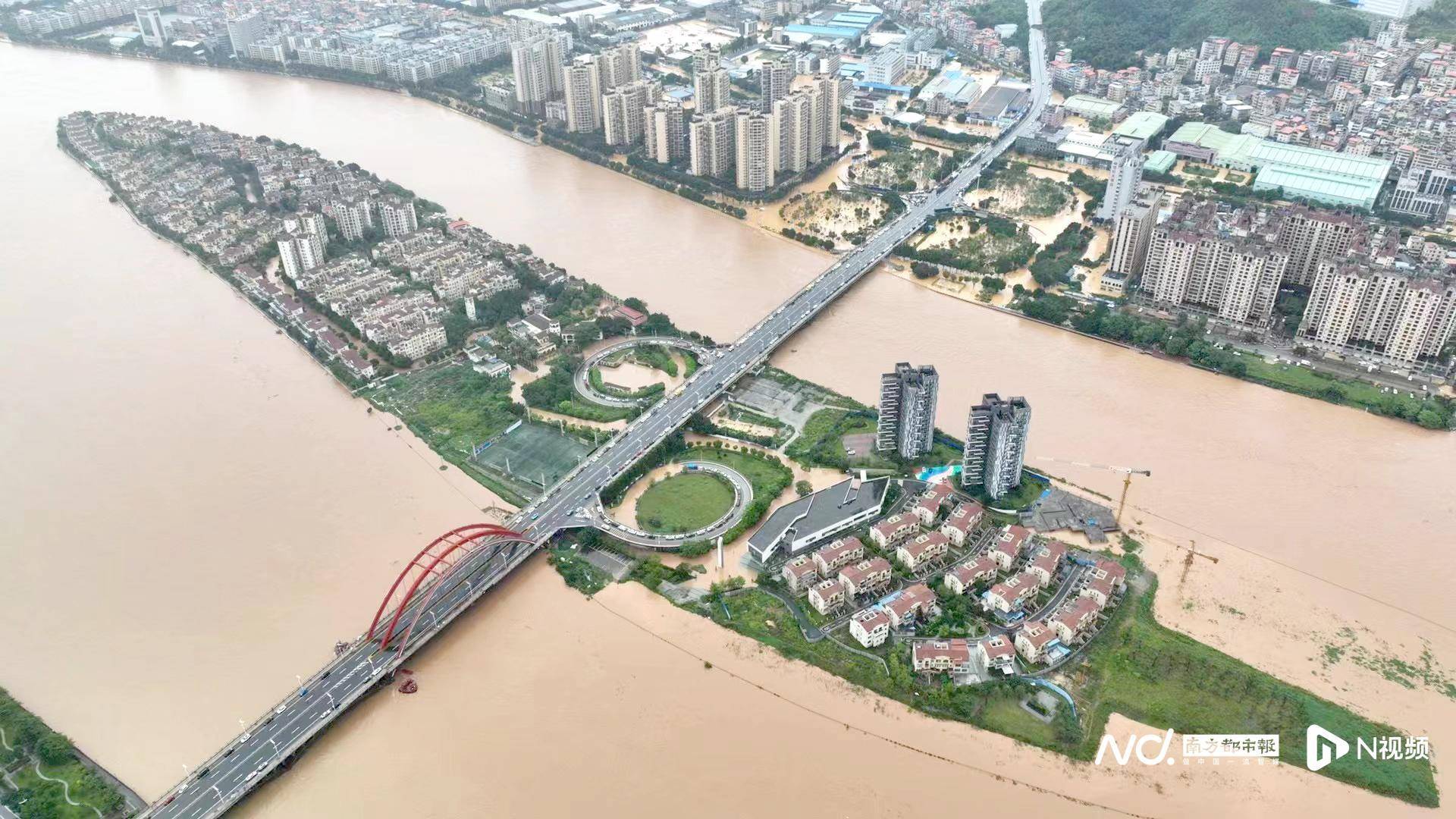 "韶关发布"发布韶关市区洪水淹浸范围及转移安置地点表,请武江,浈江