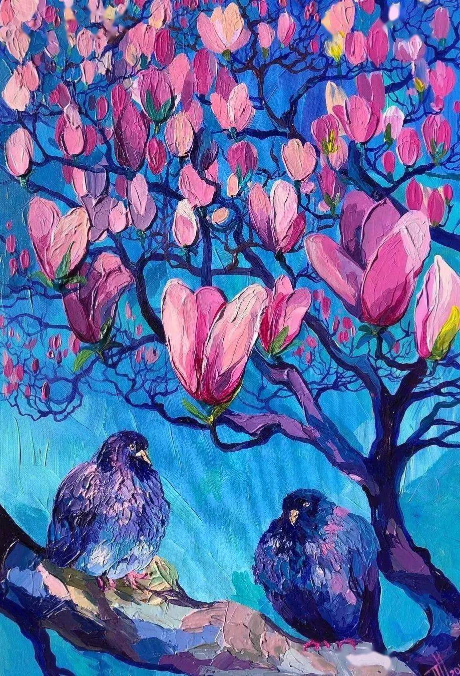 这些厚重的浪漫油画色彩美到让人移不开眼