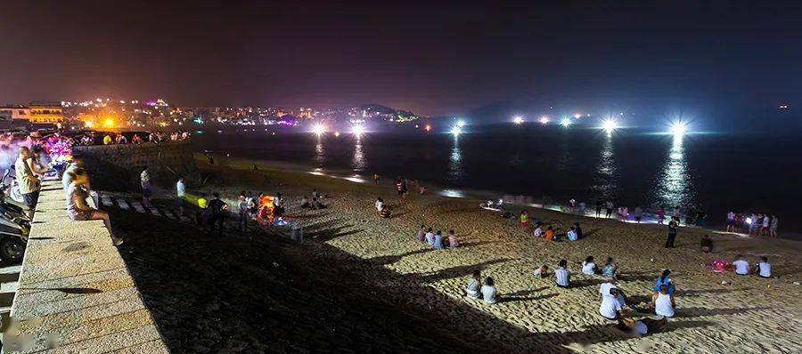 东山岛夏夜的海上有星空!_渔火_苏峰山_南门湾