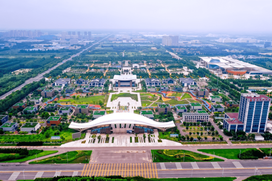 天蓝水清地绿德州天衢新区挥毫泼绿描绘美好生态画卷