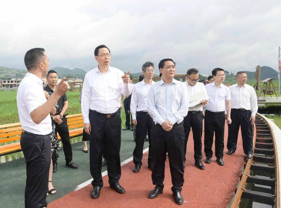 蓝绍敏在贵州金尘茶叶有限公司调研蓝绍敏在跨境电商运营数据中心