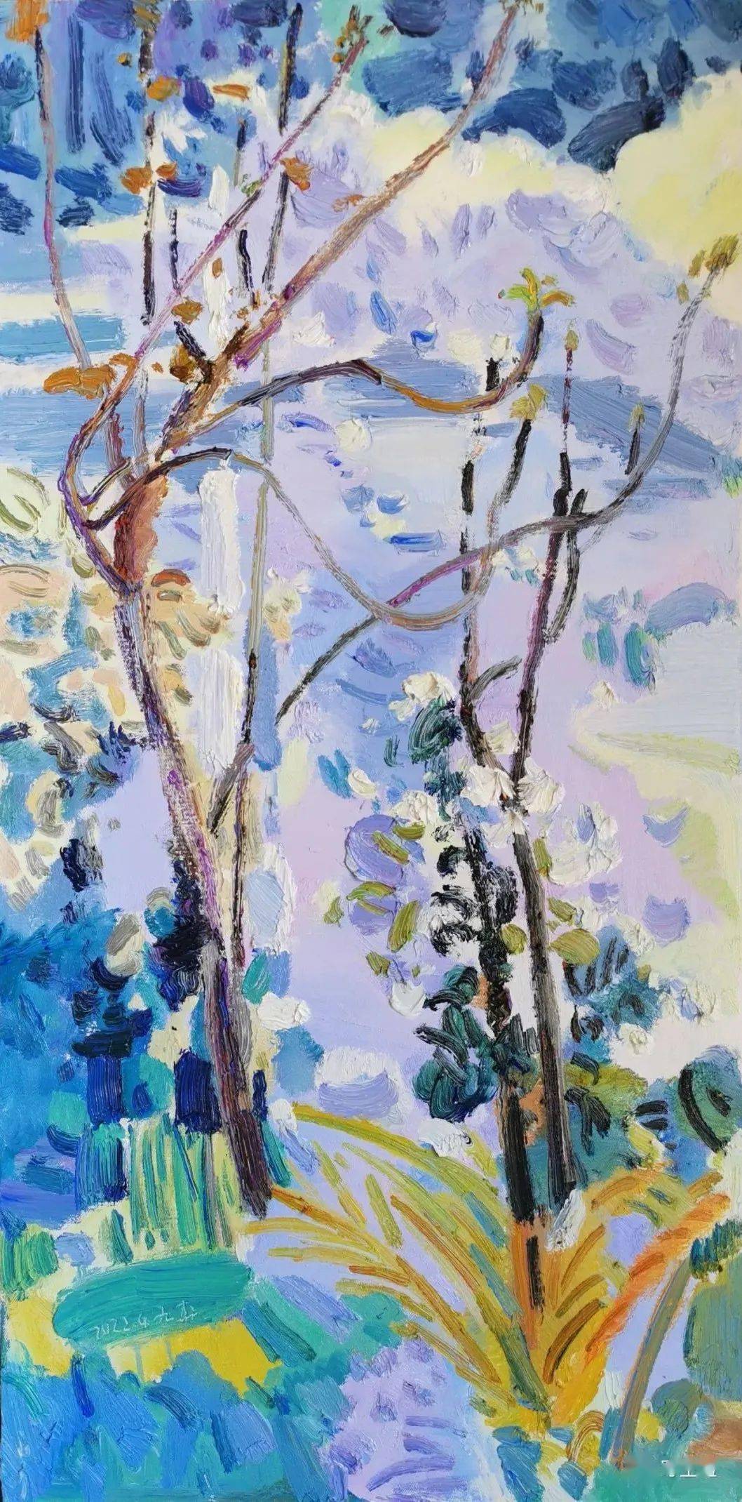 写生啦观莲赵九杰新作