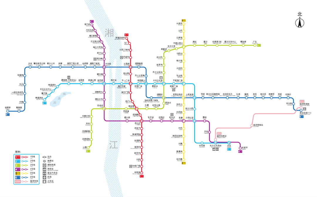 长沙六号地铁站线路图图片