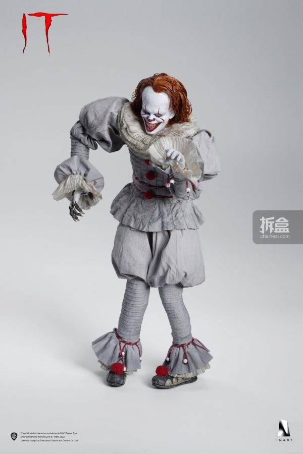 queen studios inart 小丑回魂 it 潘尼怀斯 1/6可动人偶