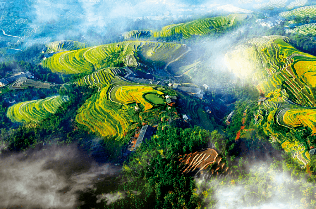 【秘境江西】赏上堡梯田如画美景,探网红丫山天空之境,悟阳明文化