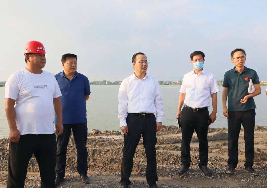 淮阳区委书记张建党带队调研公园游园道路改造提升和龙湖湿地保护项目
