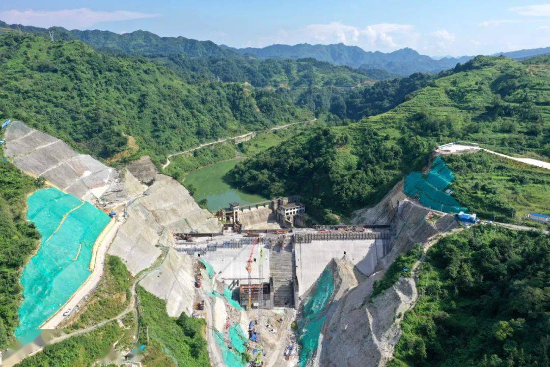 国家重大水利工程福泉凤山水库完成70%工程建设