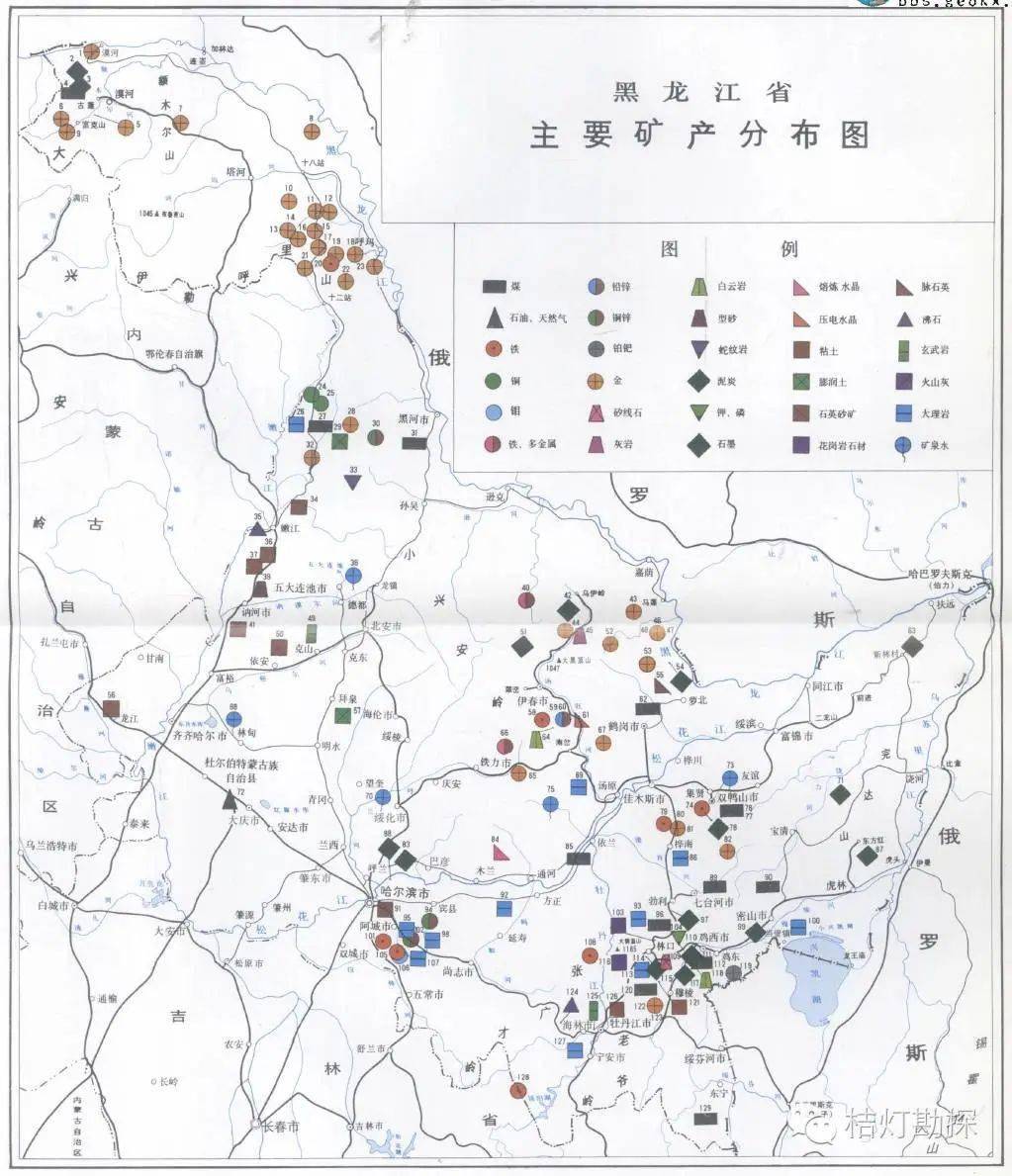 矿产图例大全图片