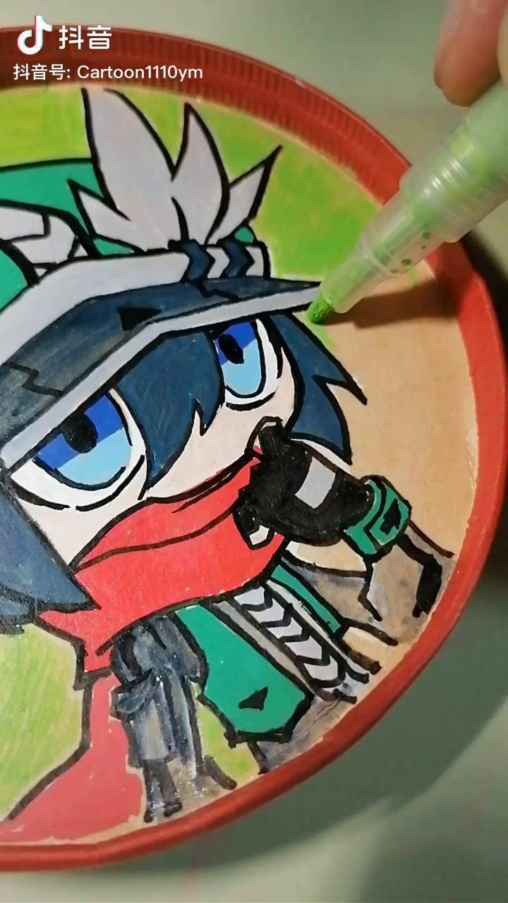 丙烯马克笔手绘凹凸世界卡米尔闪光笔