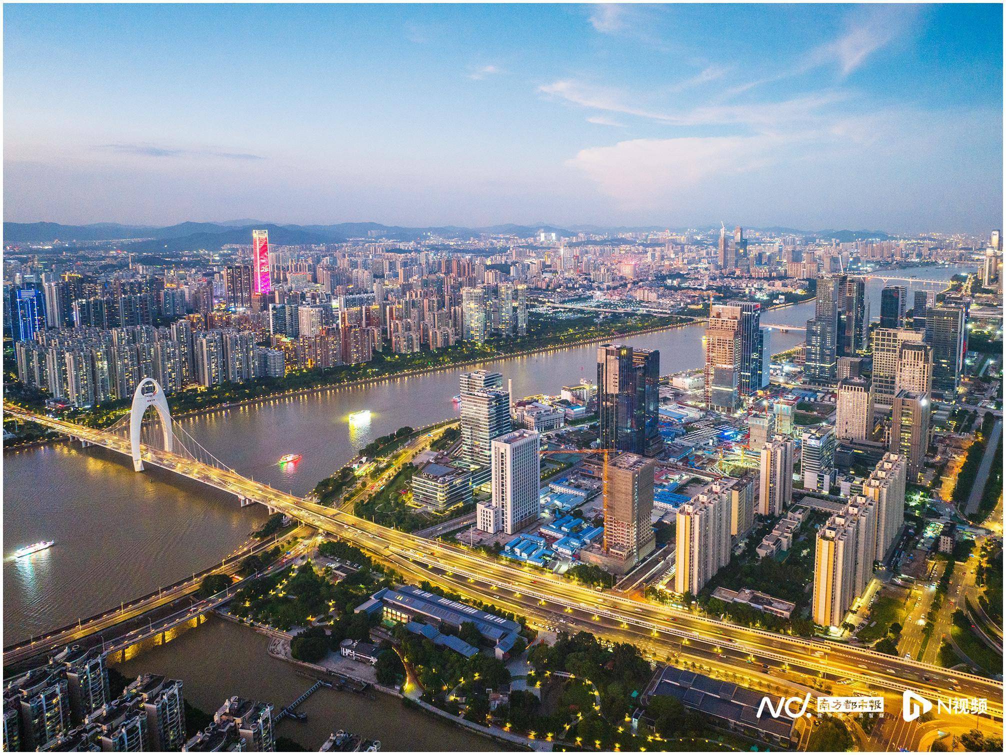 航拍琶洲人工智能与数字经济试验区打造全国算法高地