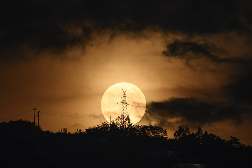 多图 | 年度最大“超级月亮”现身夜空