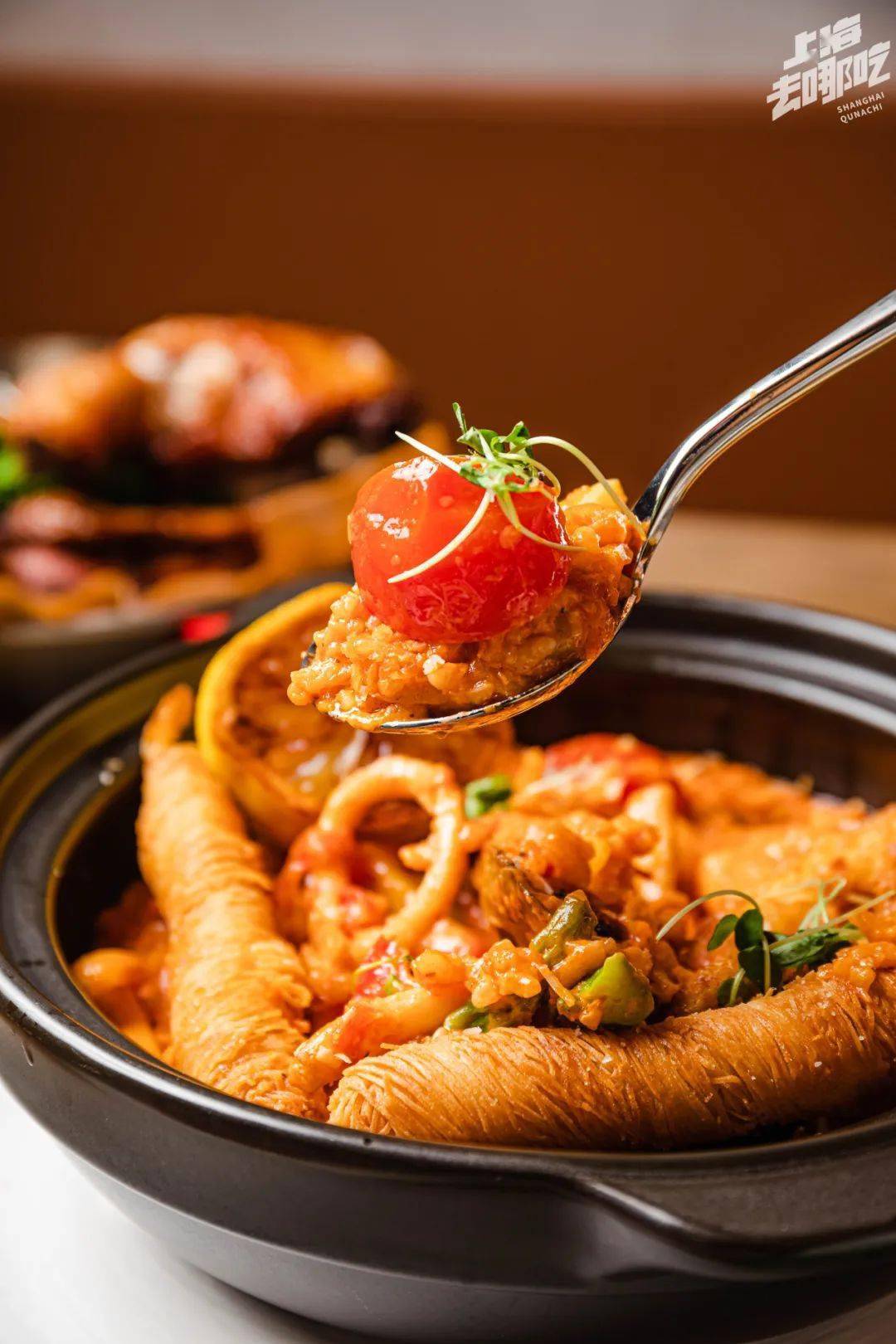 seafood risotto with fried shrimp ·西班牙海鲜烩饭炸虾Ⅲ品质