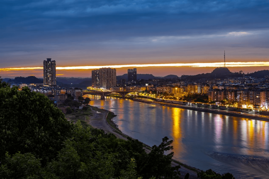 资中晚霞美!美!美!_图片_来源_美景