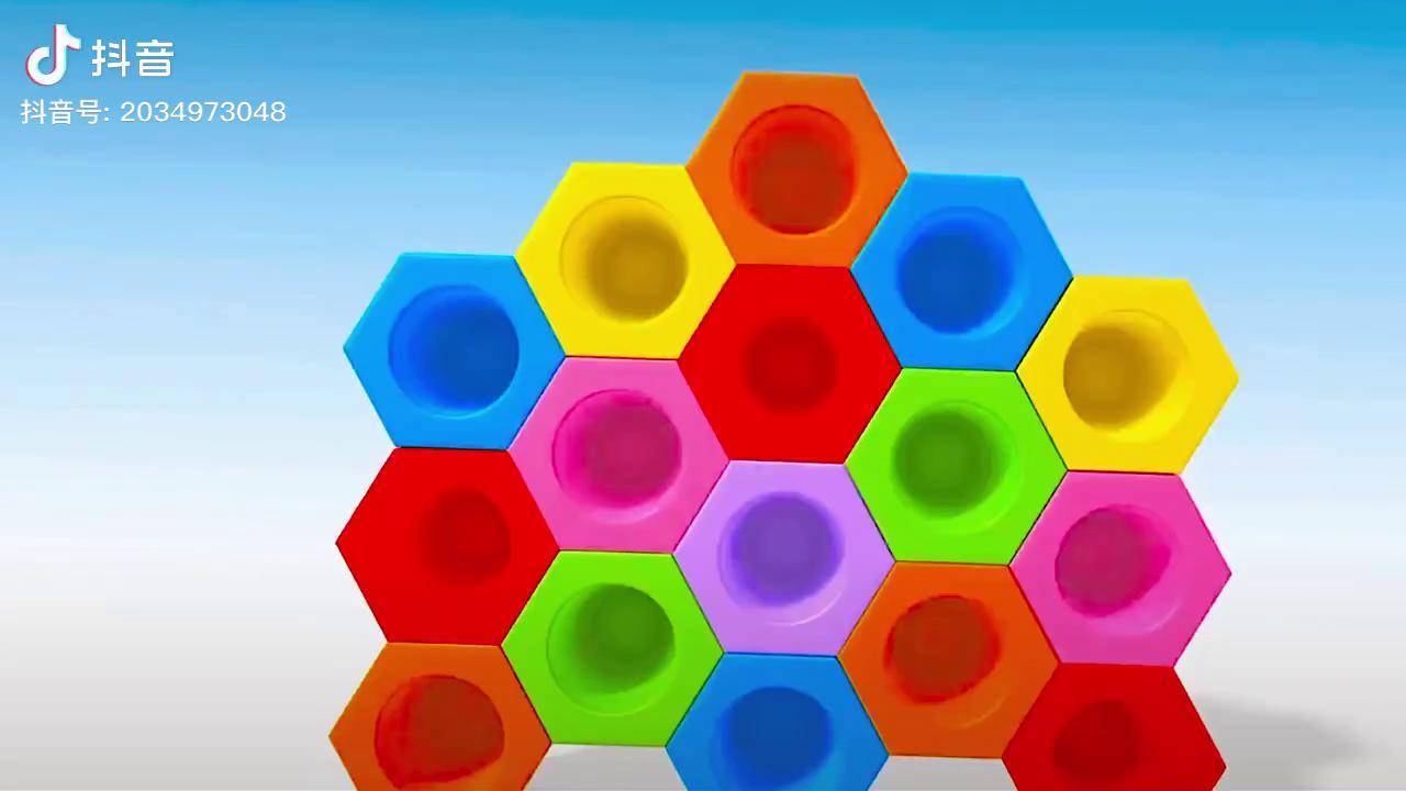 学英语,识颜色了,小蜜蜂真可爱啊,五颜六色的,每个人都按顺序排队找到