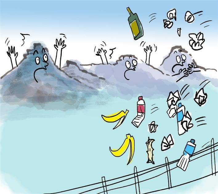 珍爱美景 莫煞风景_文明_天堂_垃圾