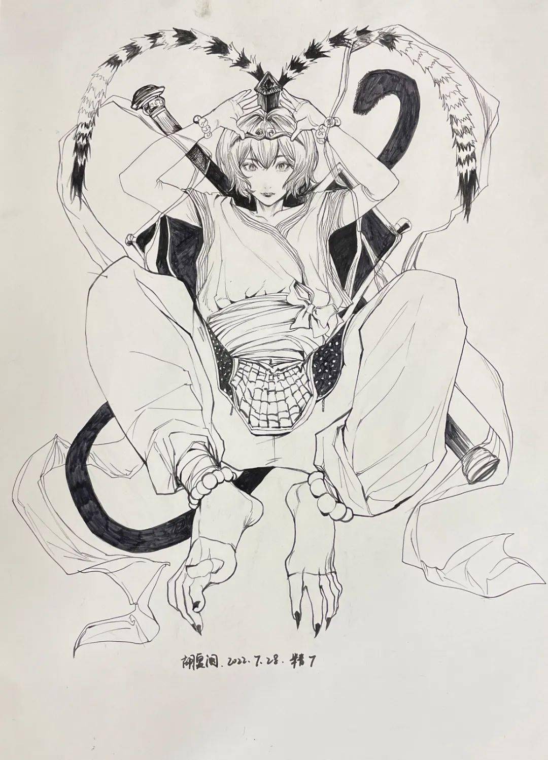 快看这些美术生的动漫速写作品一下子击中了我的心巴