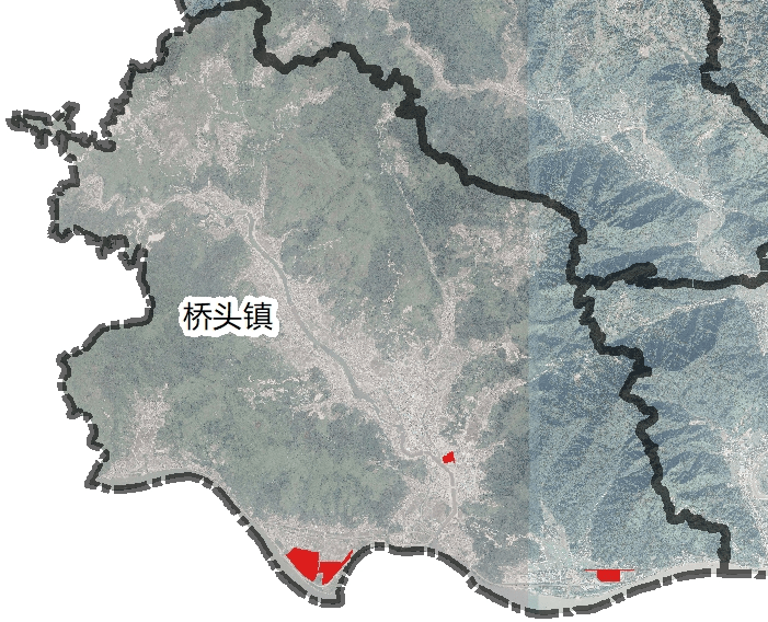 片區範圍分佈在甌北街道,黃田街道,橋頭鎮,橋下鎮,沙頭鎮,巖頭鎮,南城