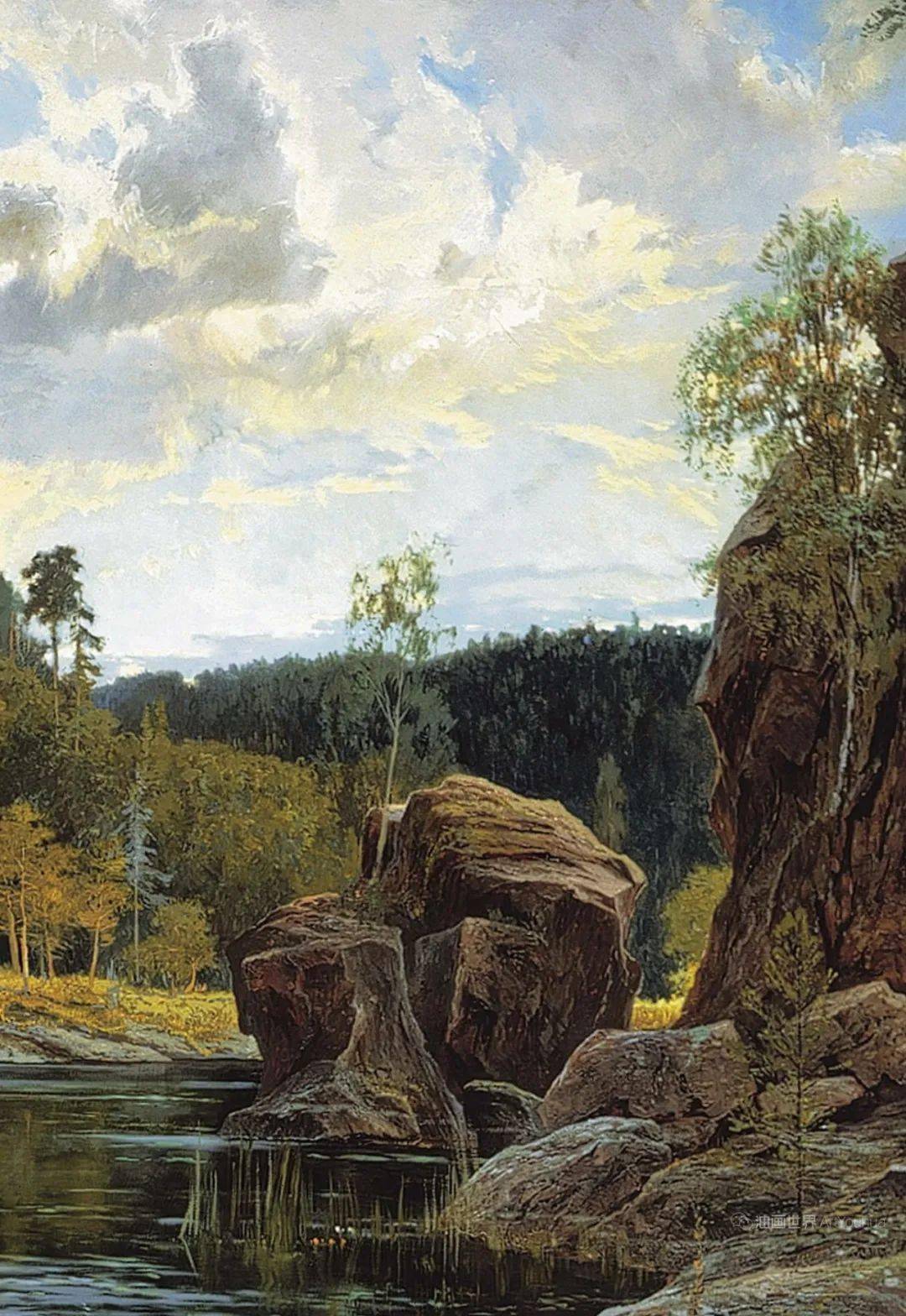 俄罗斯画家亚历山大·阿福宁高清现实主义风景油画作品,非常漂亮!