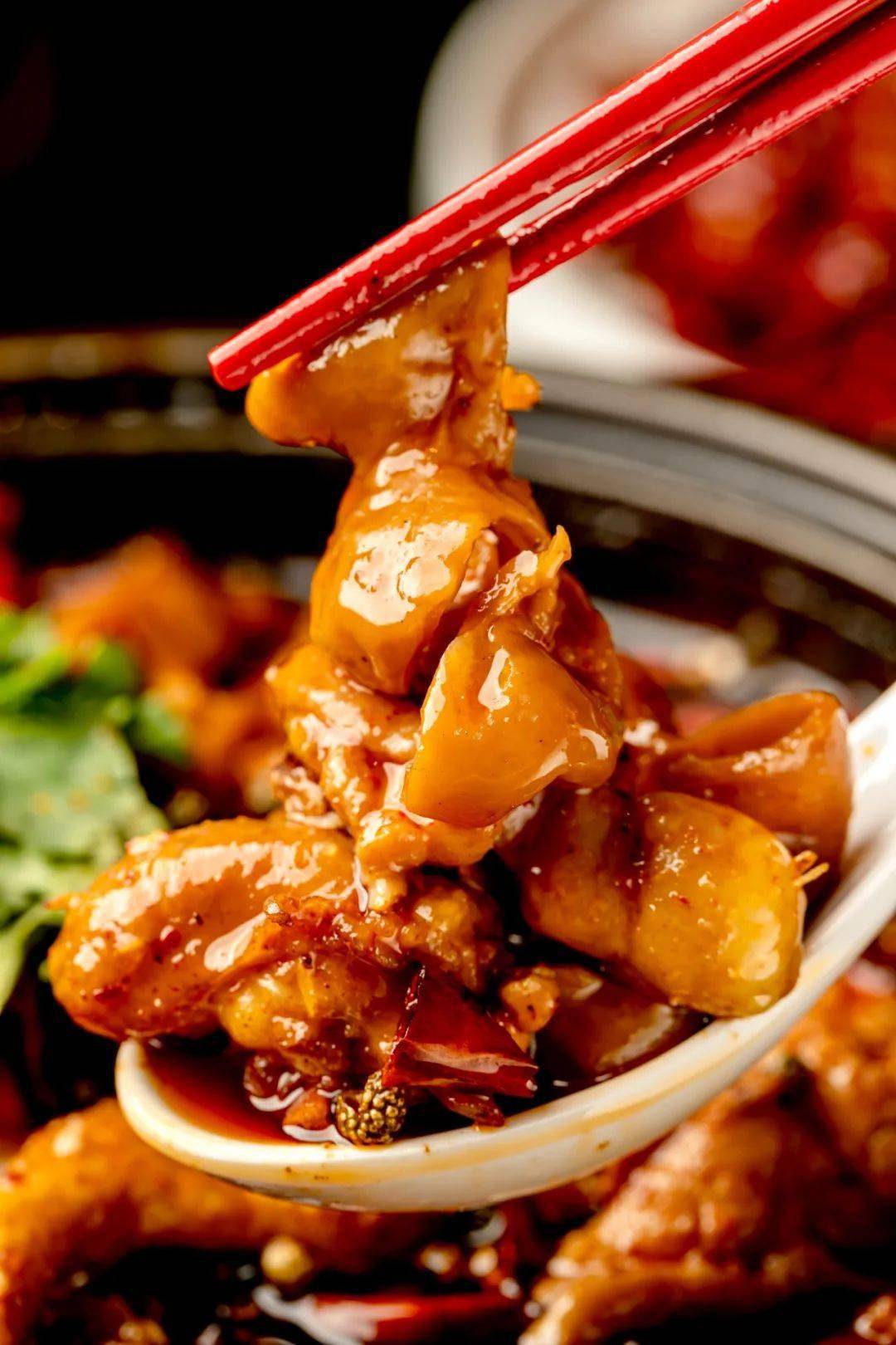 『石锅肥肠鸡』