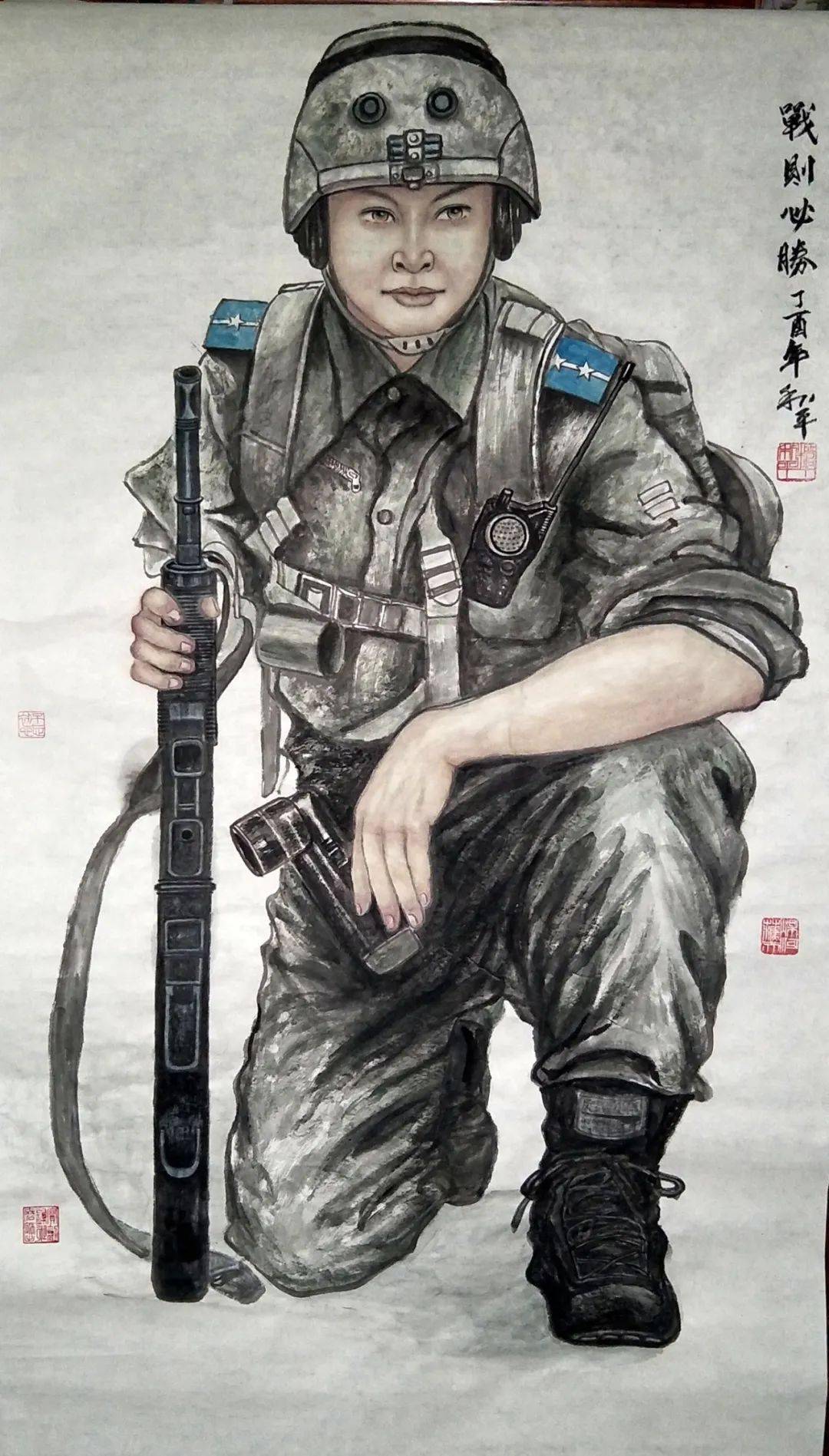 【八一微展】翰墨长城 ——唐山市军旅书画家庆建军95周年_国画_书法