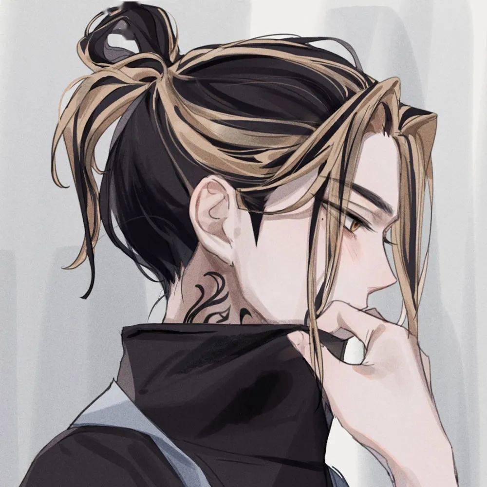 动漫头像 男生头像 :你像风一样,你靠近,云都下降._公众_壁纸_稀饭