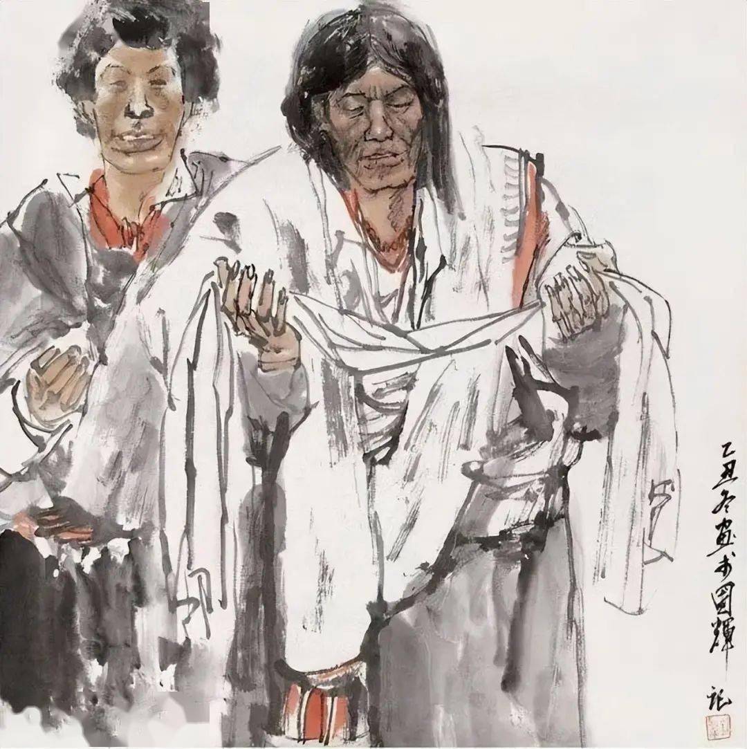 国画天地每一笔都不刻意刘国辉水墨人物画