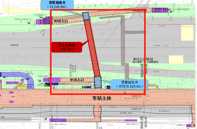 其中,負一層是p r停車場,車站還為遠期接入的19號線預留了換乘條件