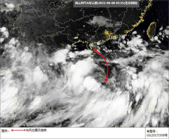 南海中部海面热带低压生成 8日至10日海南将迎较强风雨天气