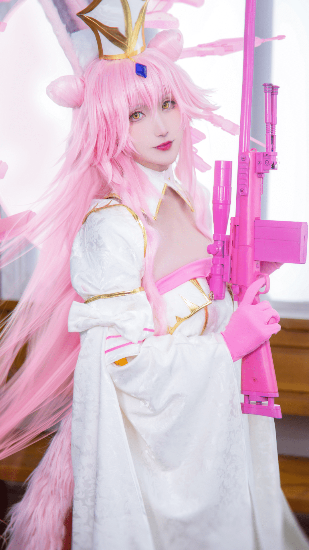cosplay丨兵器女神光之高扬斯卡娅_排版_夙卿_摄影