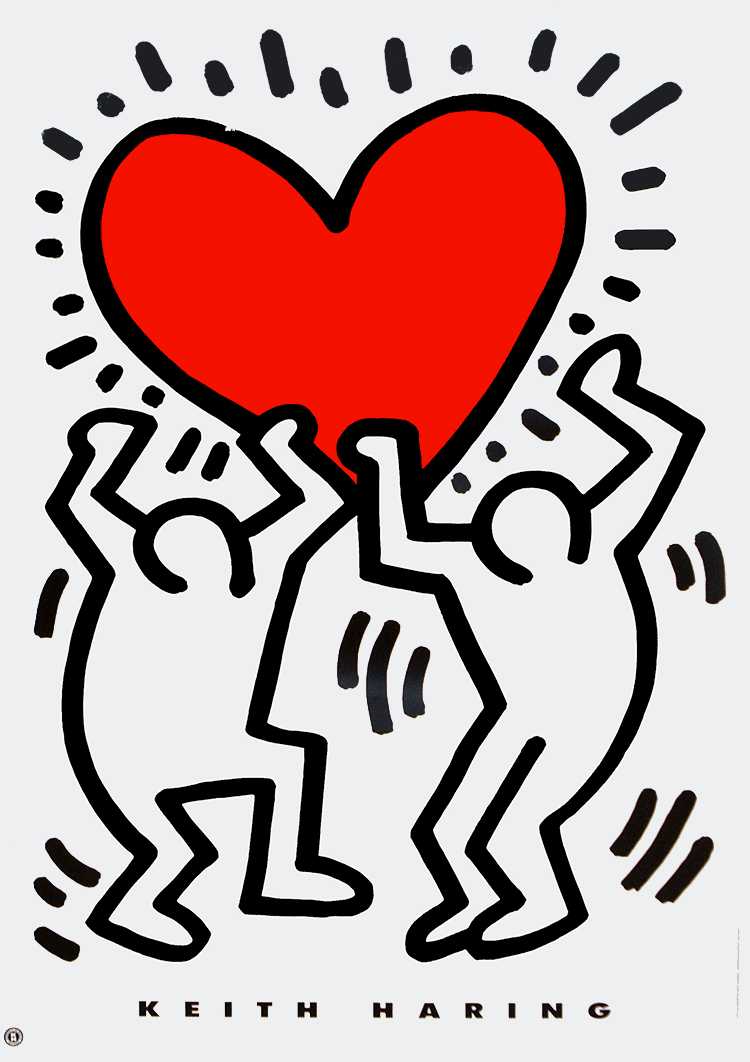 keithharing心形图片