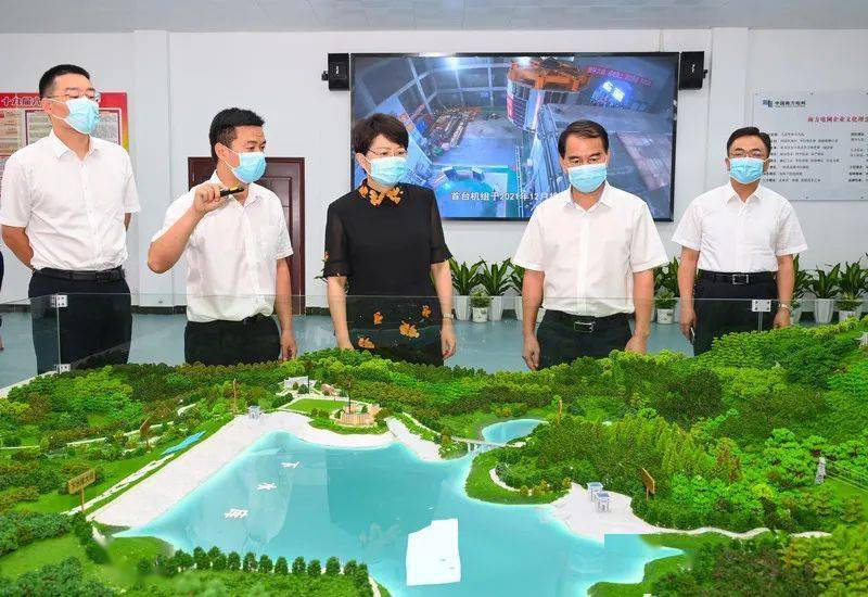 冯玲来到阳春市八甲镇,实地考察了阳江抽水蓄能电站项目和乡村振兴