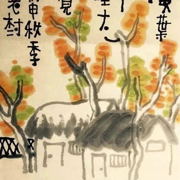 老树画画:秋风渐渐起,天气开始凉,日子慢慢过,不能瞎球忙_平台_江山_作品