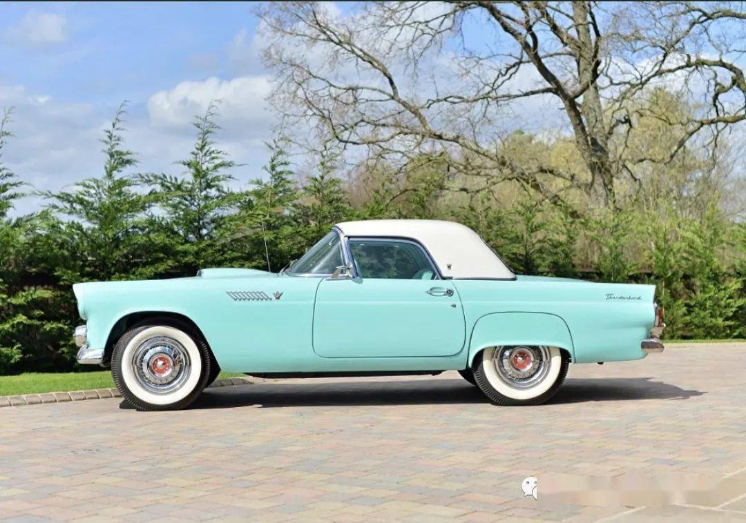 danbury mint | 優雅豪華的代名詞,1955 福特雷鳥 thunderbird blue