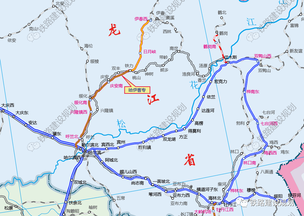 牡敦高铁规划图图片